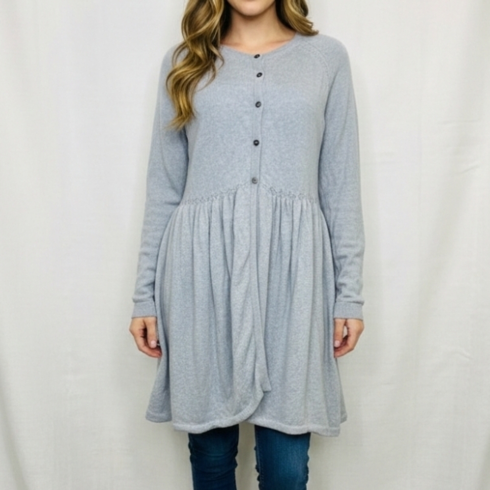 Sundance Favorite Days Cardigan Size Large Knit Sweater Cashmere Blend Blue‎